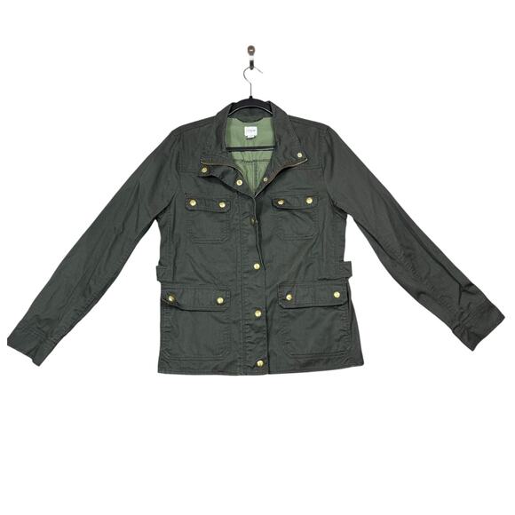 J.Crew Green Utility Field Jacket Women’s Size M - Picture 2 of 6